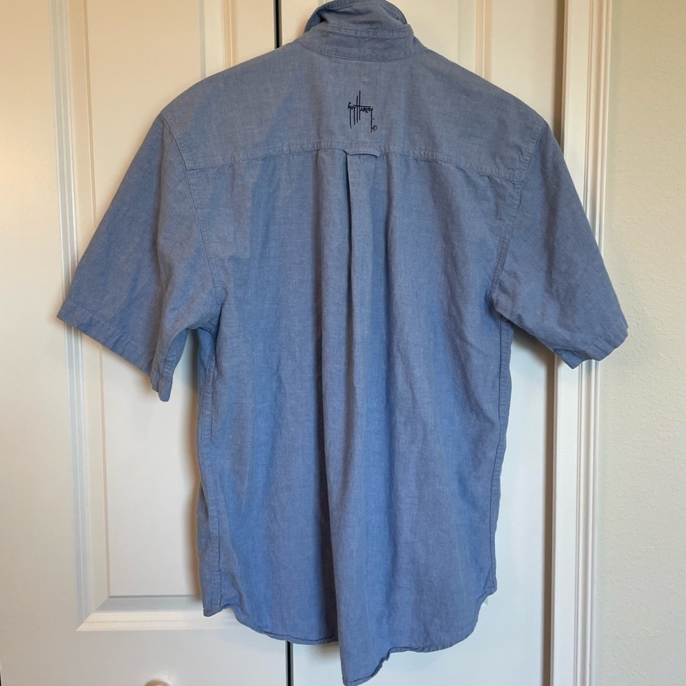 AFTCO Denim Button Down Shirt - Picture 4 of 8